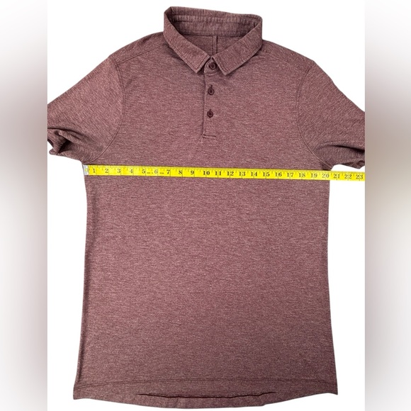 Lululemon | Evolution Polo | Smoky Heathered Red | Medium | Like New! - Picture 5 of 5